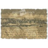 1900 - Budapest in the year 1750 of our lord. With special cutting. Postcard. (2791410)