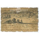 1900 - View of Buda 1650. With special cutting. Postcard. (2791411)