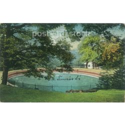   1911 - Parádfürdő. Alum lake. Colored photo sheet, postcard. (2791422)