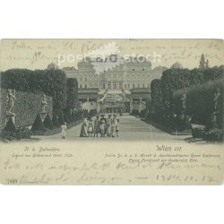   1904 - Belvedere Palace in Vienna. Photo sheet, postcard. (2791426)