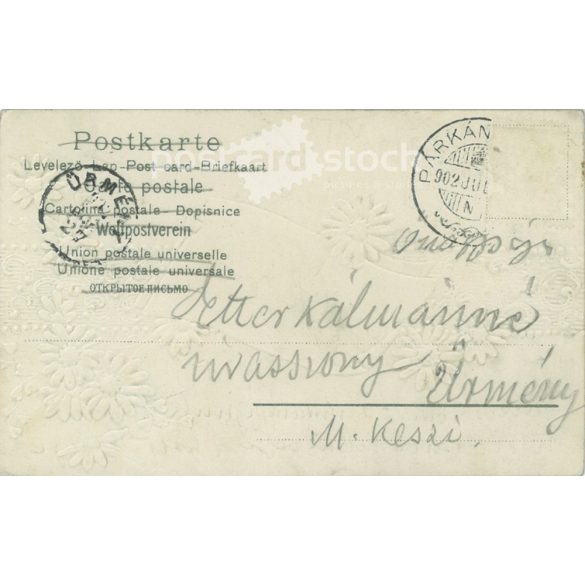 1902 - Greeting card. With Embossed and glided greeting card. (2791435)