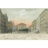 1906 - Vienna. Türkenstrasse and Hörglasse. Colored photo sheet, postcard. (2791439)