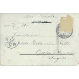 1902 - Japanese style children’s blessing greeting card. With 3-dimensional glitter powder decoration. Postcard. (2791448)