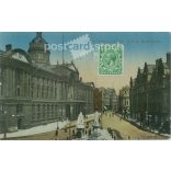 1930 - Birmingham. Victoria Square and Colmore Line. Colored photo sheet, postcard. (2791451)
