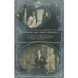 1913 - Romantic postcard. Colored photo sheet. (2791457)