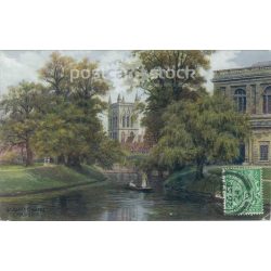   1924 - St Johns Chapel, Cambridge. Colored photo sheet, postcard. (2791460)