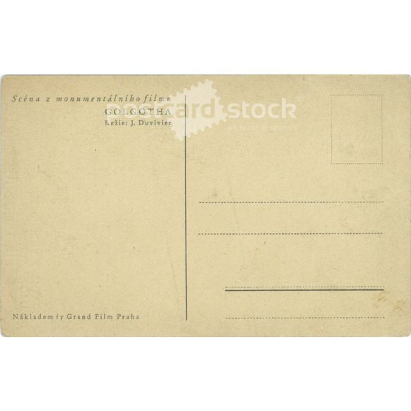 1923 - Scene of the monumental movie GOLGOTHA. Director: J. Duvivier. Photo sheet, postcard. (2791464)