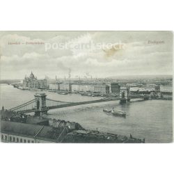   1904 - Chain Bridge. Budapest. Photo sheet, postcard. (2791469)