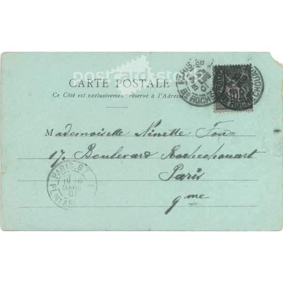 1901 - The post office in Siam. Postcard. (2791474)