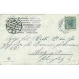 1904 - Merry New Year’s greetings. Colored photo sheet, greeting card. (2791481)