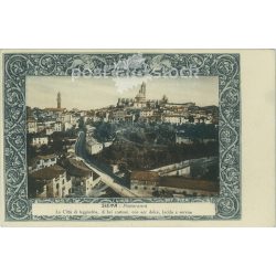 1928 - Siena. View. Colored photo sheet, postcard. (2791484)