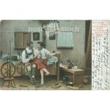 1900 - Romantic postcard. Colored photo sheet, postcard. (2791485)