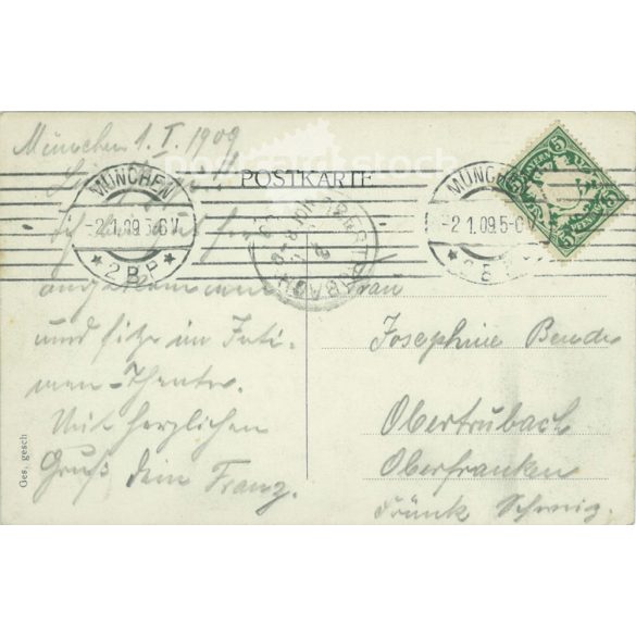 1909 - Greetings from Munich. Greeting card. (2791486)