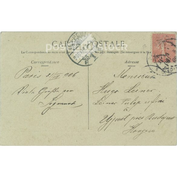 1906 - Paris morning in downtown. Photo sheet, postcard. (2791499)