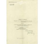 1944 - Award for anti-Soviet operations, Hungarian Bronze Medal of Merit. On embossed, embossed letterhead, the m. kir. from the Minister of Defense. (2791505)