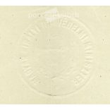 1944 - Award for anti-Soviet operations, Hungarian Bronze Medal of Merit. On embossed, embossed letterhead, the m. kir. from the Minister of Defense. (2791505)