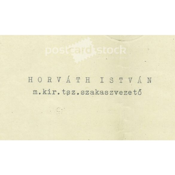 1944 - Award for anti-Soviet operations, Hungarian Bronze Medal of Merit. On embossed, embossed letterhead, the m. kir. from the Minister of Defense. (2791505)