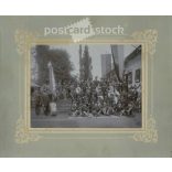 1907 - Inauguration of the flag ribbon of the Imperial and Royal (K.u.K.) Military Veterans Association. Large antique photo. (2791506)