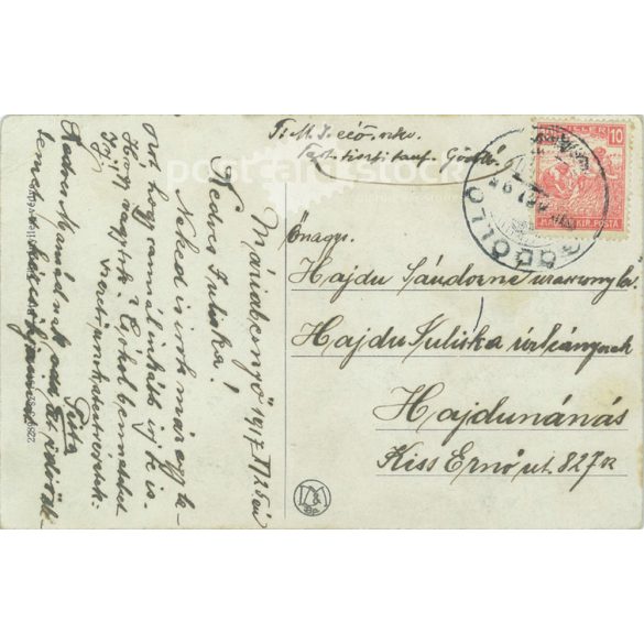 1917 - Greetings from Máriabesenyő. Colored photo sheet, postcard. (2791507)