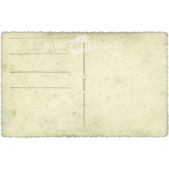 A miner with his wife, circa 1945. Colored photo sheet, postcard. (2791508)