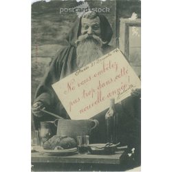   1904 - Merry New Year’s greetings. Photo sheet, postcard. (2791511)
