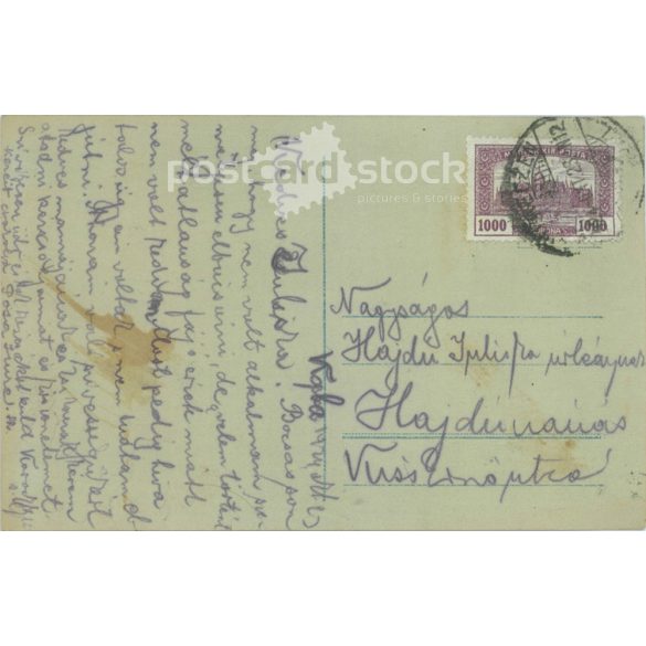 1924 - Romantic postcard. Colored photo sheet. (2791517)