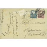 1923 - Happy New Year. Unique illustration with silver embossing. (2791521)