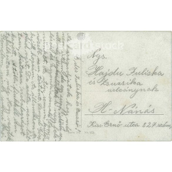 Rural estate with farm building. Colored photo sheet, postcard. (2791523)