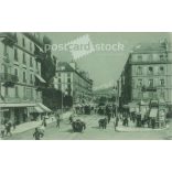 1925 - Geneva - Rue du Mont-Blanc.- LL. Photo sheet, postcard.(2791525)