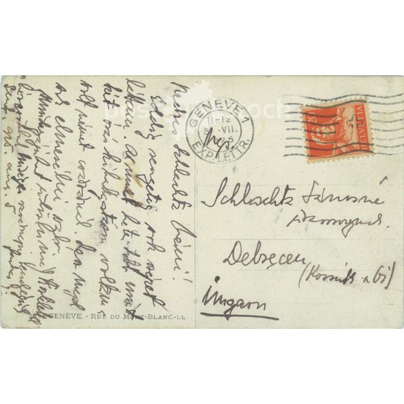 1925 - Geneva - Rue du Mont-Blanc.- LL. Photo sheet, postcard.(2791525)