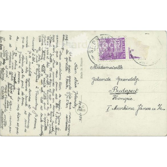 1903 - Romantic postcard. Colored photo sheet. (2791531)