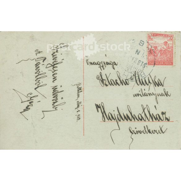 1918 - Romantic postcard. Colored photo sheet. (2791532)