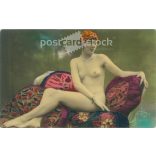 1929 - French, artistic, erotic postcard. Colored photo sheet. (2791537)
