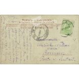 1909 - Mistinguett, French actress and singer. At one time she was the highest paid female entertainer in the world. Colored photo sheet, postcard. (2791540)