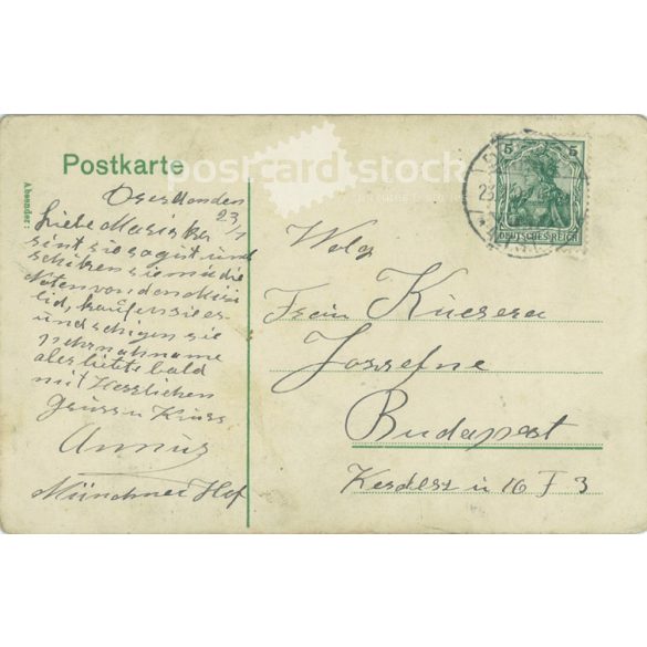 1923 - Dresden. Central theater. Colored photo sheet, postcard. (2791541)