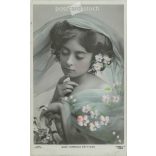 1908 - Florence Smithson was an English actress and singer. Colored photo sheet, postcard. (2791546)