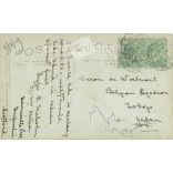 1908 - Florence Smithson was an English actress and singer. Colored photo sheet, postcard. (2791546)