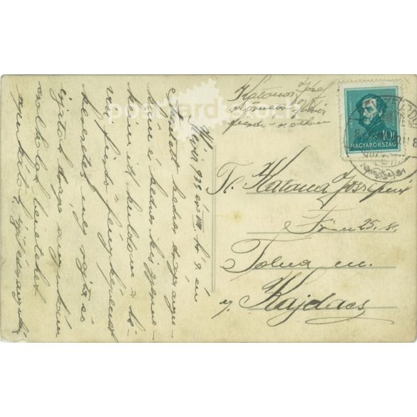 1933 - Hévíz Bath. Group photo in the water of the spa guests. Photo sheet, postcard. (2791547)