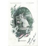 1900 - Romantic postcard. With unique illustration. (2791554)