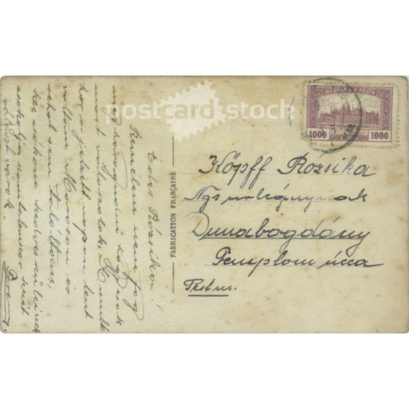 1906 - Romantic postcard. Colored photo sheet. (2791564)