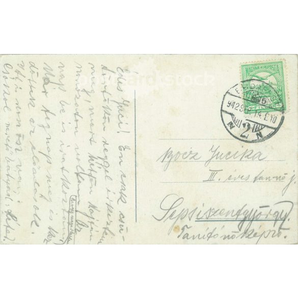 1912 - Budapest. Castle promenade. Colored photo sheet, postcard. (2791569)