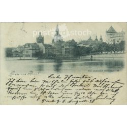   1898 - Greetings from Prague. Photo sheet, postcard. (2791570)