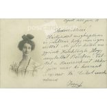 1900 - Romantic postcard. Black and white photo sheet. (2791571)