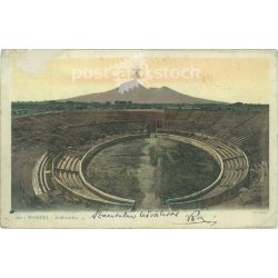   1903 - Pompeii Amphitheater. Colored photo sheet, postcard. (2791573)