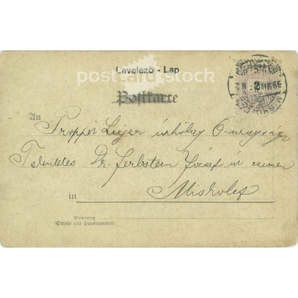 1899 - Romantic postcard. Black and white photo sheet. (2791588)