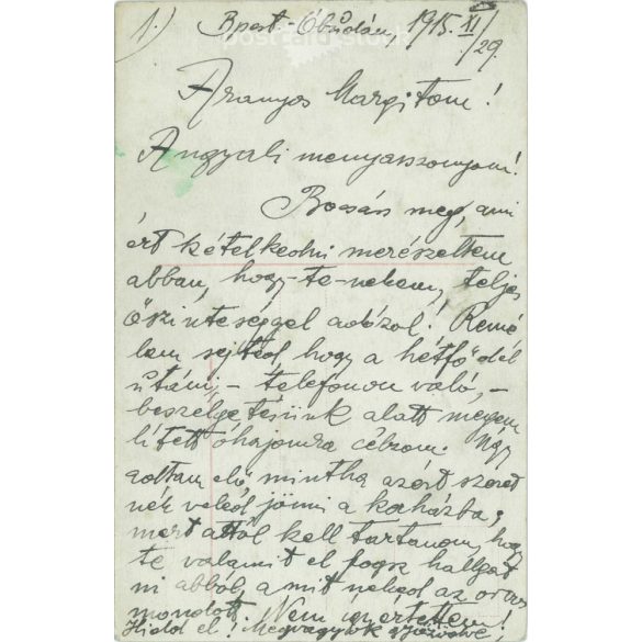 1915 - Romantic postcard. Colored photo sheet. (2791594)