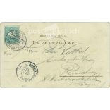 1896 - Greetings from Budapest. Postcard illustrated with unique graphics. (2791601)