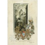 1900 - Landshut. Embossed, gilded, lithographed postcard. (2791604)