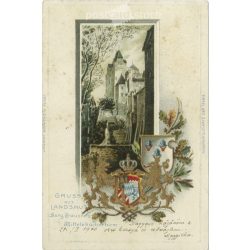   1900 - Landshut. Embossed, gilded, lithographed postcard. (2791604)