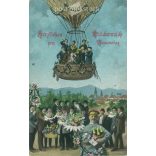 1918 - Name day greetings. Colored photo sheet, greeting card. (2791611)